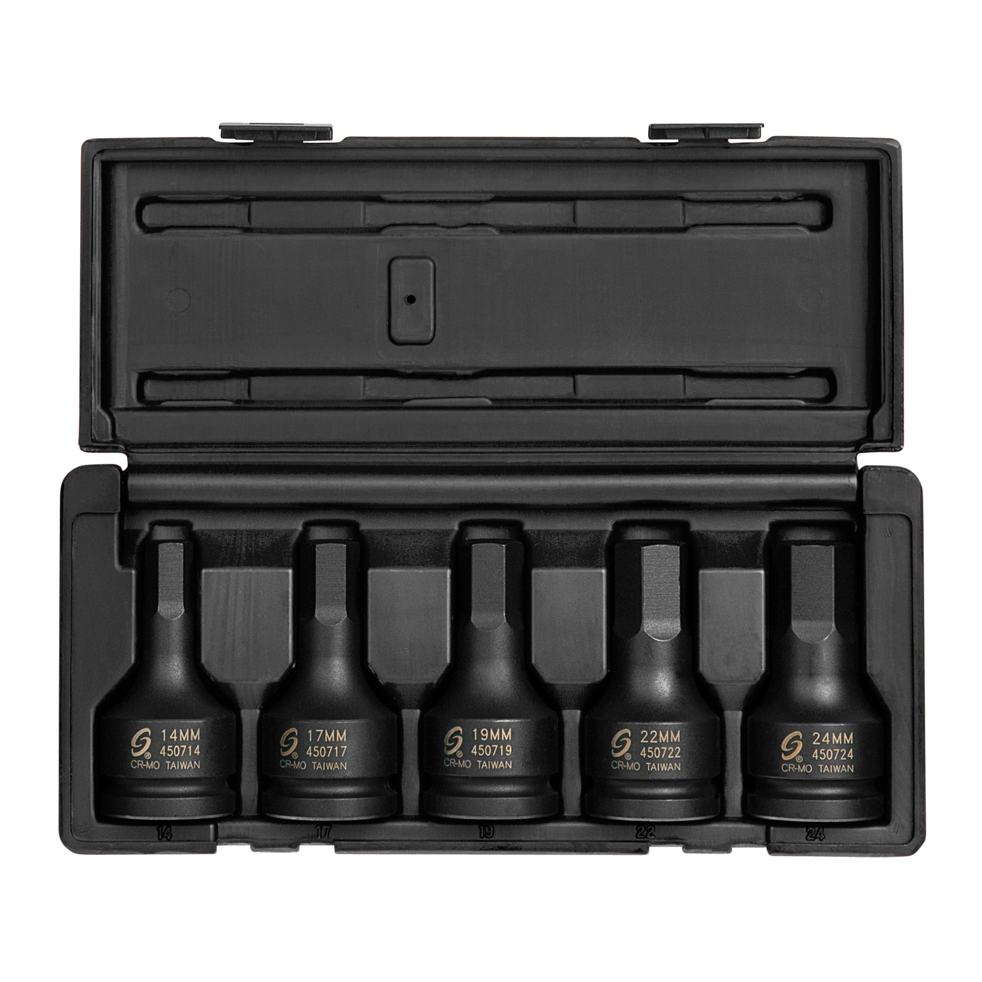 Sunex Tools Hex Impact Bit Socket Set — 3/4in. Drive, 5-Pc., Metric, CR-MO Alloy Steel, Model# 4507